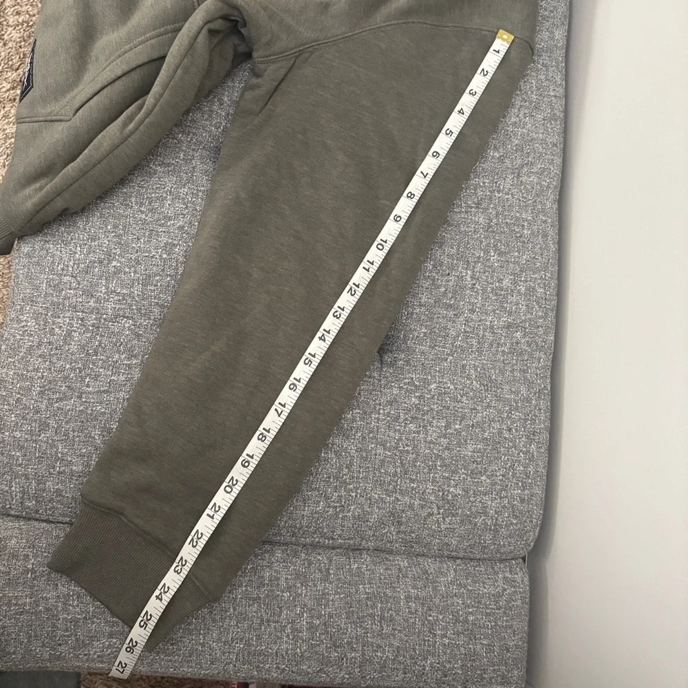 Eddie Bauer Olive Green Zip Up Sweater
